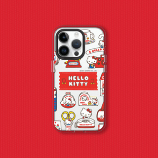 犀牛盾 適用iPhone Clear透明防摔手機殼∣Hello Kitty系列/Sticker-生活小物