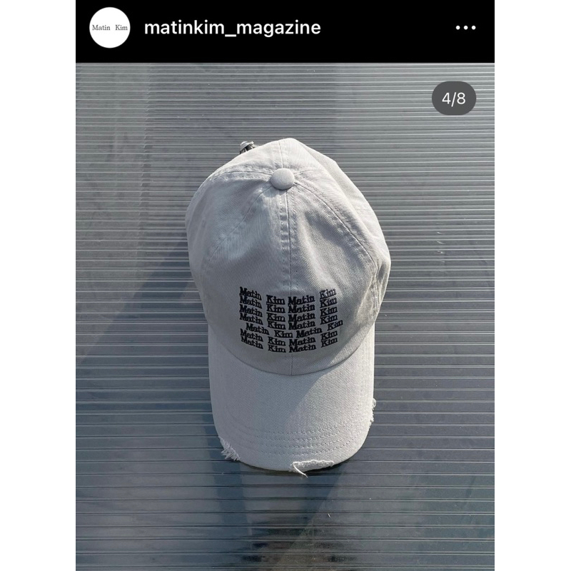 J’s goodies🤍韓國代購 Matin kim 棒球帽 LETTERING WASHED BALL CAP 現貨