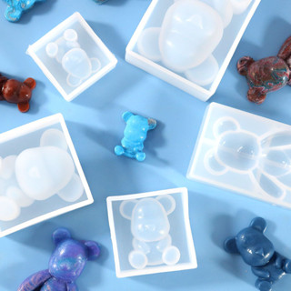 ★手作料庫★ 立體坐立熊矽膠模具 小熊 DIY手工模具 吊墜擺臺飾品 水晶滴膠模具