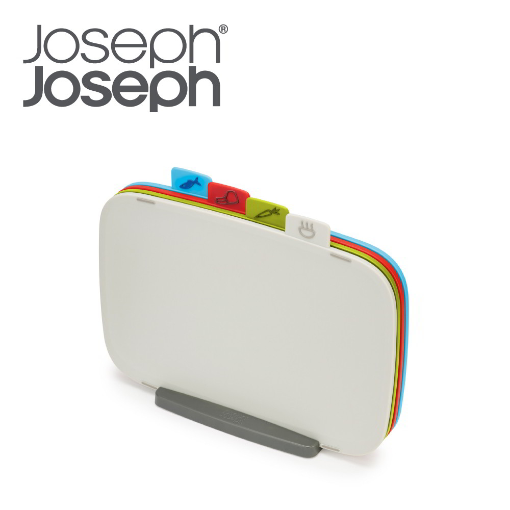 【英國 Joseph Joseph】Duo 砧板四件組(多彩)《WUZ屋子-台北》 砧板 四件組 切菜板 切肉板 料理板