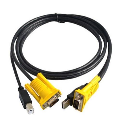 1.5米 150cm KVM雙併線 USB傳輸線+VGA線 KVM切換器專用線 連接線