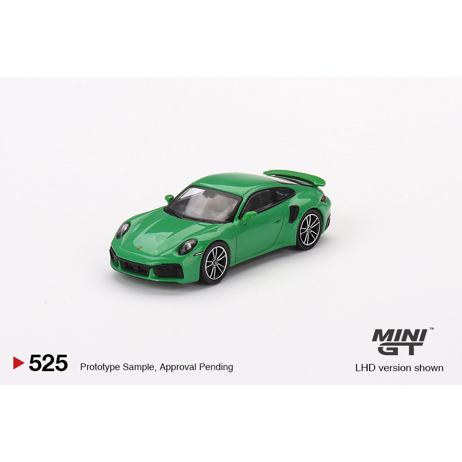 【模例】Mini GT 1/64 Porsche 911 Turbo S 蟒蛇綠 (MGT00525)