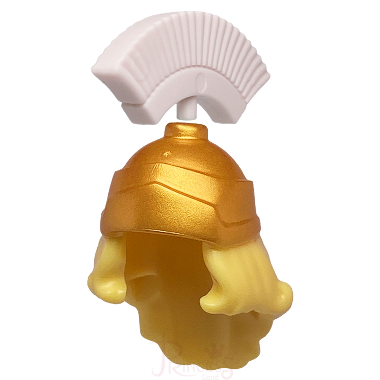 公主樂糕殿 LEGO 樂高 71007 女戰神 頭髮 頭盔 + 頭飾 亮黃色 12886 A252