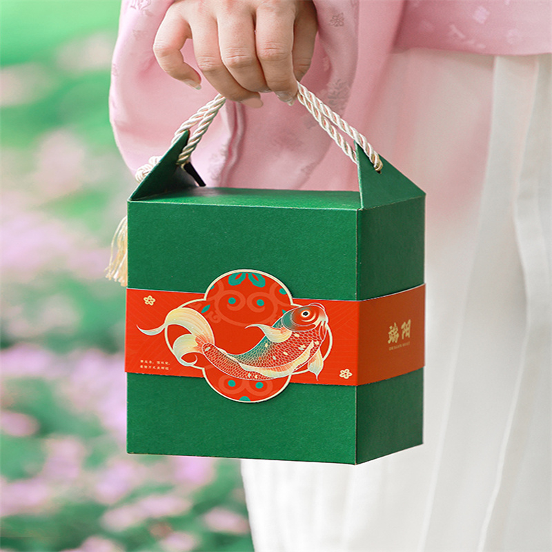 端午節禮品盒 粽子禮盒包裝盒 訂製高端鹹鴨蛋手提包裝袋