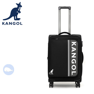 【小鯨魚包包館】KANGOL 英國袋鼠 商務系列 9958 布面 拉鍊 行李箱 旅行箱 20吋/24吋/28吋 黑色