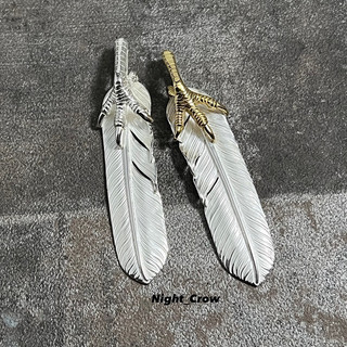 夜鴉 §Silver Feather with eagle claw (XL)§ 銀爪素大羽毛/唐草大羽毛⊕銀飾吊墜