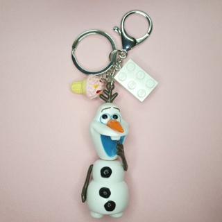 key_dreamshop disney迪士尼 冰雪奇緣 雪寶 冰淇淋 lego樂高 鑰匙圈吊飾