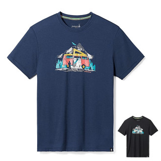 Smartwool 聰明羊 男款 塗鴉tee 短袖排汗衣 美麗諾羊毛 登山 健行 河畔露營 SW016985 綠野山房