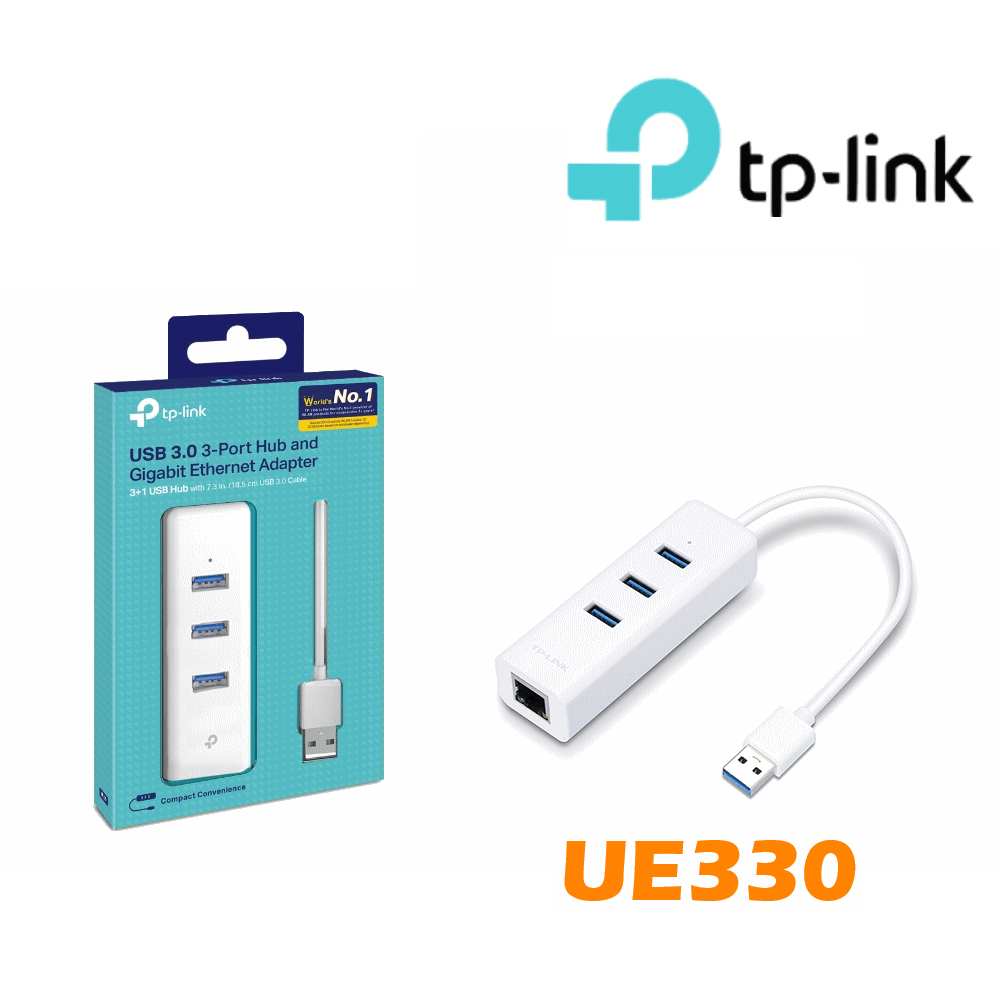 TP-Link UE330 USB 3.0 USB轉RJ45 Gigabit 外接網路卡+集線器