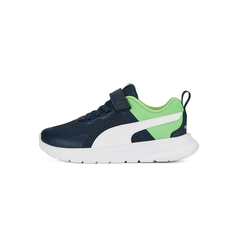 Puma Evolve Run Mesh AC+ PS 童鞋 藍色綠色 鞋帶 魔鬼氈 休閒鞋 運動鞋 38623906