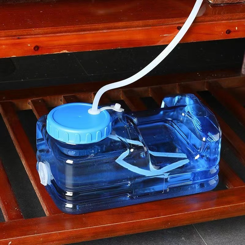 5L/10L矮扁方形儲水桶 戶外純淨水桶 便攜食品級車載飲水桶桶裝水桶 家用儲水桶 水箱