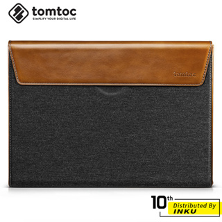 Tomtoc 尊爵皮革 MacBook Air/Pro 13/16吋 筆電包 電腦包 筆記型電腦包 磁吸開口 防潑水