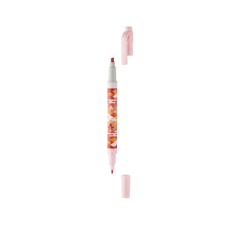 飛龍Pentel 雙頭螢光筆(SLW11PFL)-粉彩粉紅 墊腳石購物網