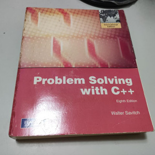 Problem Solving with C++ 》ISBN:9780273752189││(W1櫃38袋)無光碟
