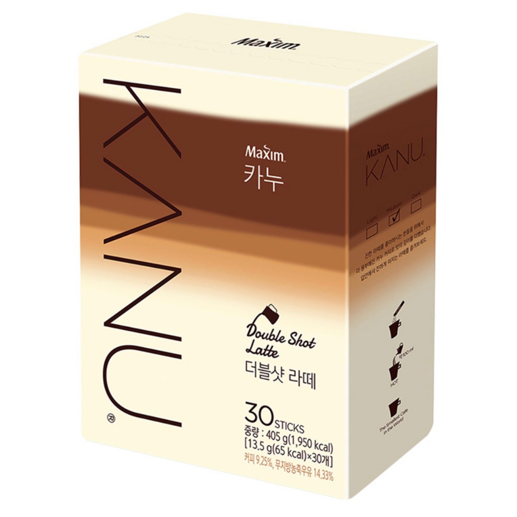 SY韓國代購🇰🇷  KANU 雙倍濃縮拿鐵隨身包  30入1盒