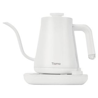 【TIAMO】KS06T01 電子溫控細口壺 600ml/HG2444(110V/天使白)| Tiamo品牌旗艦館