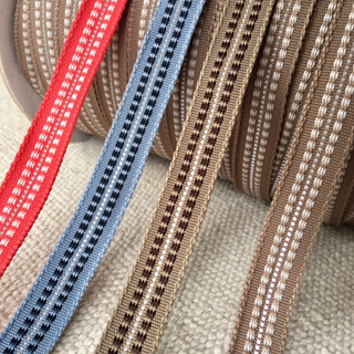 《粒線桔》1碼$1.8 15mm 10色 波希米亞 刺繡感 編織織紋 織帶 特殊 緞帶 提帶 材料 編織帶 手作 細織帶