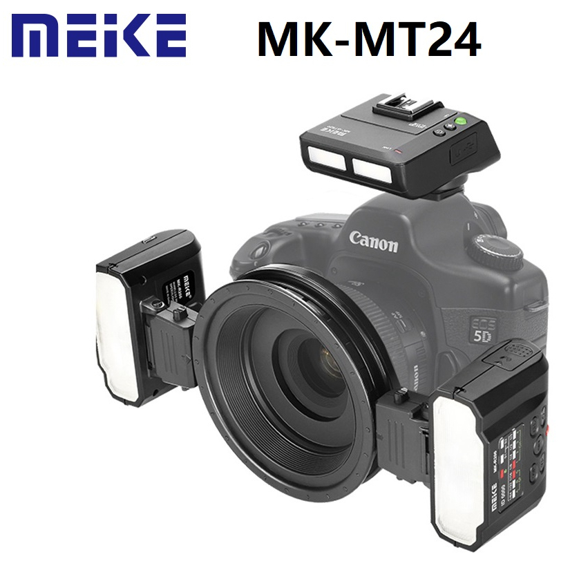 【正品】Meike 美科 MK-MT24  微距攝影 閃光燈 無線引閃 Sony Canon Nikon 環閃