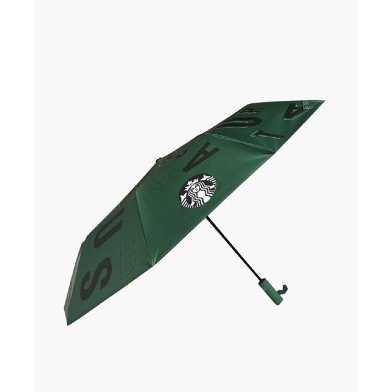星巴克 折疊傘 點點 字母 綠色 黑色 雨傘 防曬 遮陽