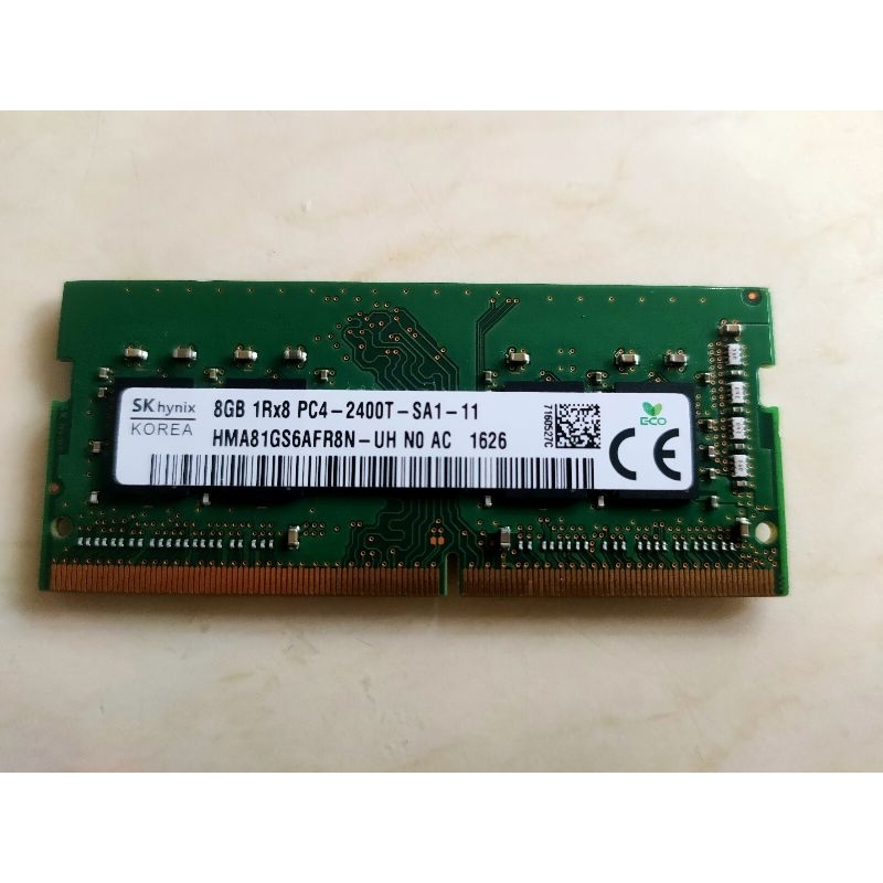 SK hynix 海力士 8GB DDR4 2400 筆記型電腦 記憶體 1RX8PC4-2400T