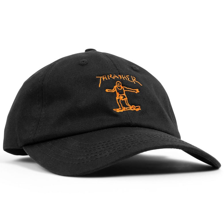 THRASHER 美線 3131348 GONZ OLD TIMER CAP 老帽 棒球帽 (黑色配橘色) 化學原宿