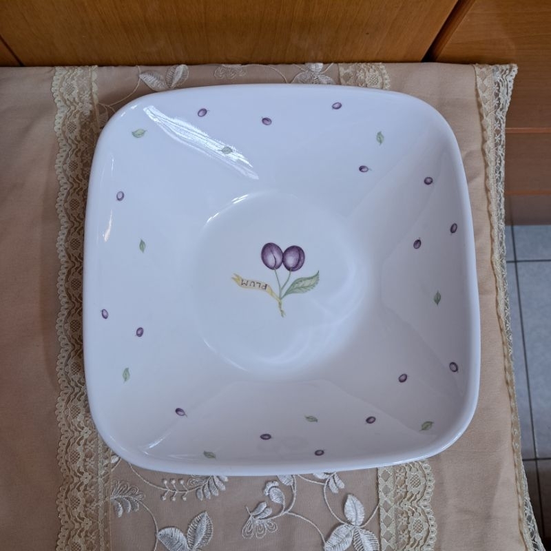 CORELLE康寧6.4吋紫梅正方形湯碗（中型）16×16公分230 OZ