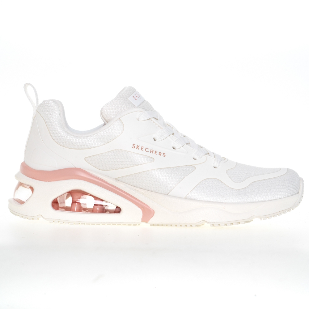 SKECHERS 休閒鞋 運動鞋 TRES-AIR UNO 女 177420WHT 白粉色