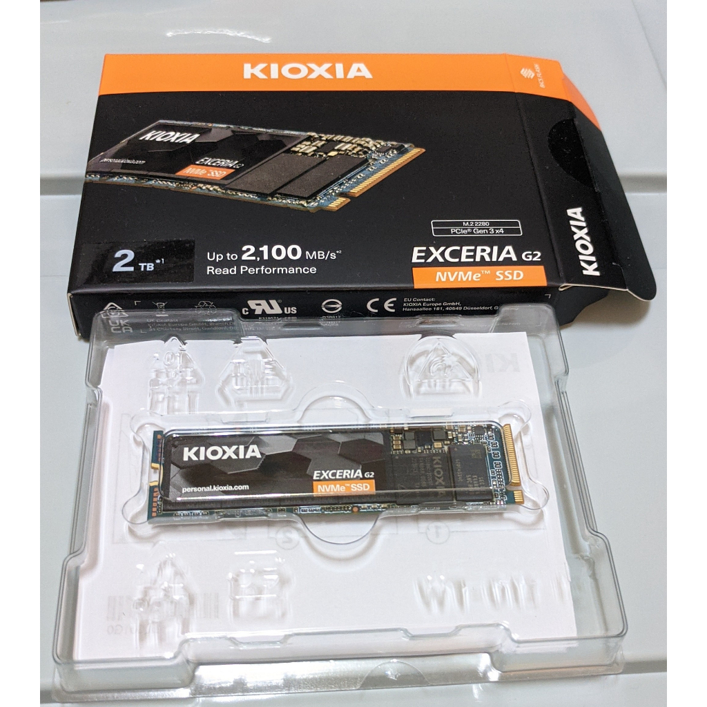 KIOXIA 鎧俠 Exceria G2 SSD M.2 2280 2TB