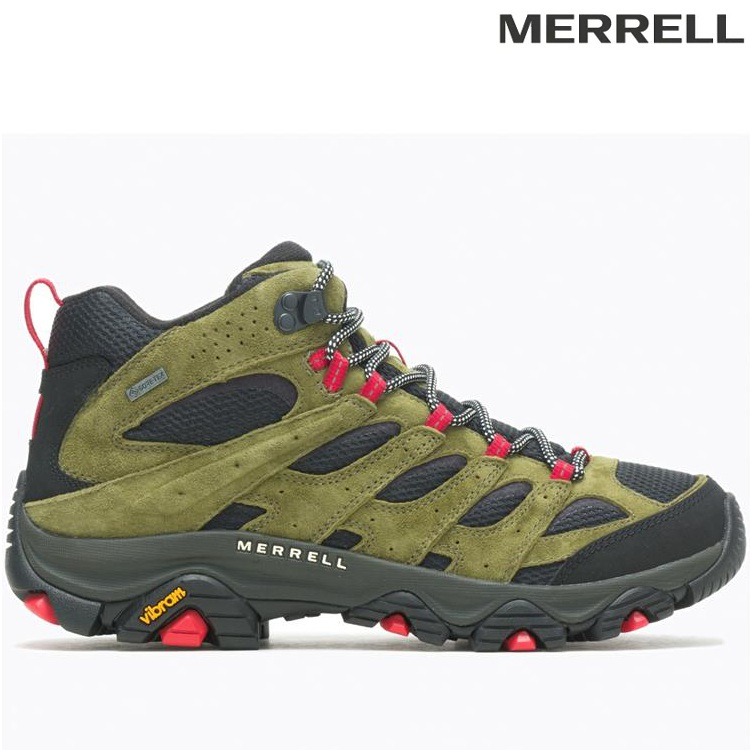 Merrell MOAB 3 MID GTX 男款 Gore-tex 防水中筒登山鞋 ML037035 酪梨綠 特價