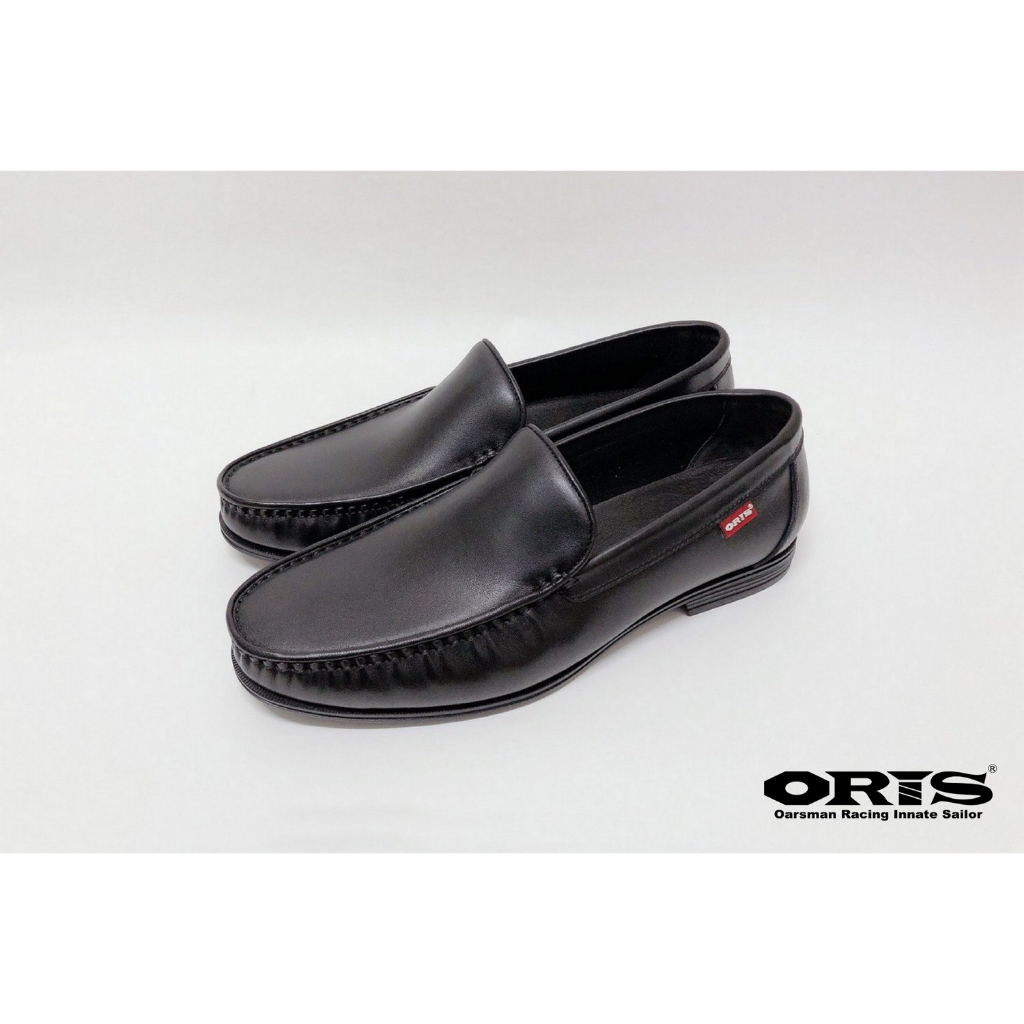 小葉鞋鞋 (914 黑)【聊聊享優惠】ORIS 英式手工馬克縫懶人皮鞋 輕巧硬挺 (S3242)