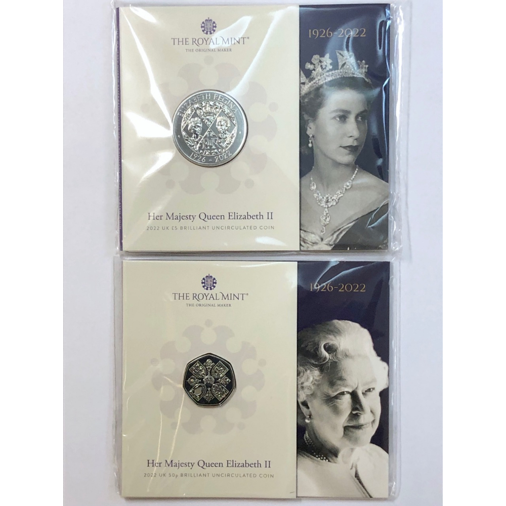 緬懷英國女王 英國紀念套幣 伊莉莎白二世 逝世 紀念幣 白金禧 查爾斯三世 查理三世 皇室 收藏品 登基70週年