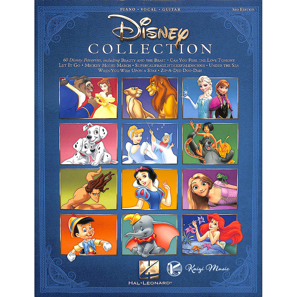 【凱翊 | HL】迪士尼金曲選鋼琴譜-第3版 Disney Collection Piano/Vocal/Guitar