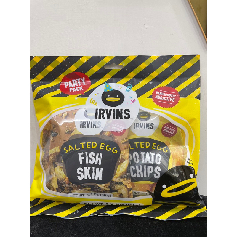 IRVINS 新加坡 鹹蛋魚皮 洋芋片 鮭魚魚皮 企鵝三合一包裝 全新未拆封 現貨 數量有限售完為止！