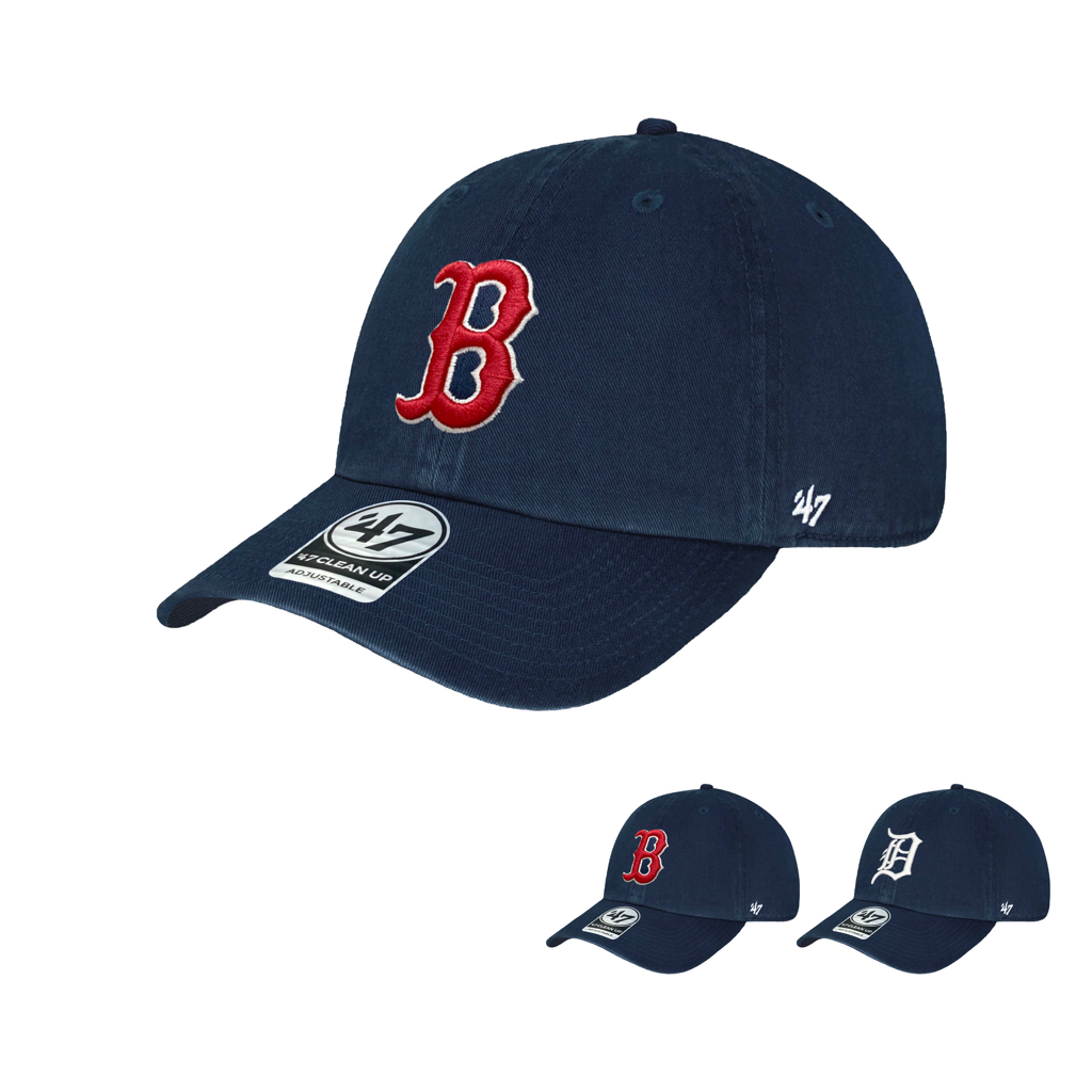 47 Brand  MLB 紅襪 老虎 大標 海軍藍 刺繡 老帽 棒球帽 鴨舌帽 軟布老帽 ⫷ScrewCap⫸