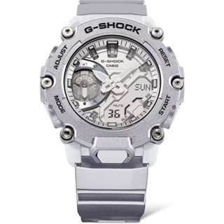CASIO 卡西歐 G-SHOCK 科幻未來 金屬銀 手錶 GA-2200FF-8A