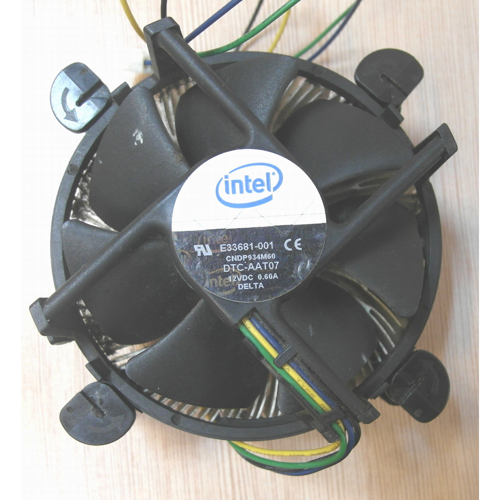 Intel 原廠 0.60A 775腳位 鋁底 CPU散熱風扇