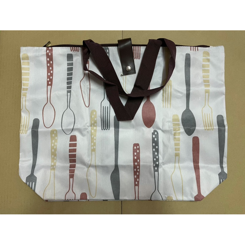 湯匙/叉子/餐刀圖案 折疊式 環保 購物袋 （包包類）
