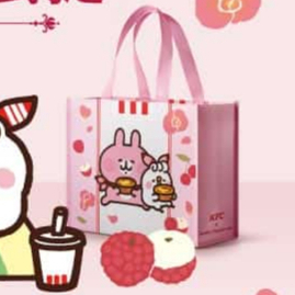 🔥限量現貨🔥 kanahei 卡娜赫拉的小動物 KFC 肯德基聯名 粉紅兔兔 P助 提袋
