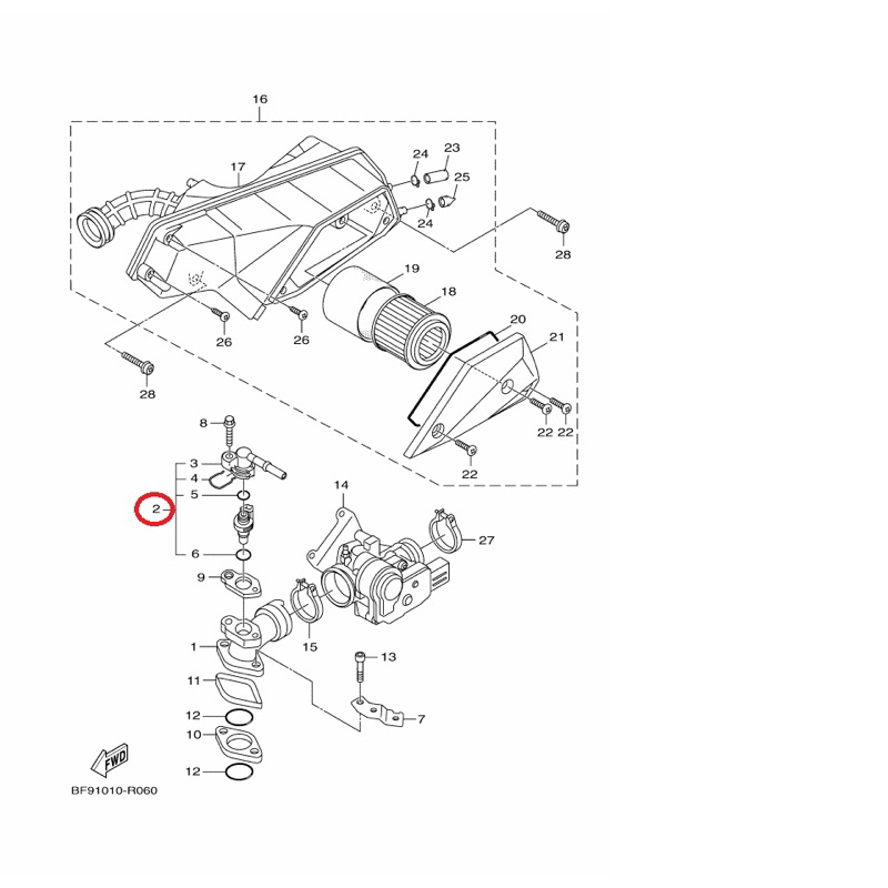 YAMAHA 原廠 新勁戰 四 五 代 BWSR RAY 噴射器總成 料號：2EB-E3770-00