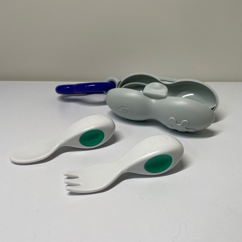 doddl學習餐具 秒拾餐具 - 人體工學嬰兒學習餐具2件組（附攜帶盒）