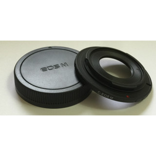 C mount CM CCTV 50MM 35mm電影鏡卡口鏡頭轉佳能Canon EOS M EF-M相機身轉接環送後蓋