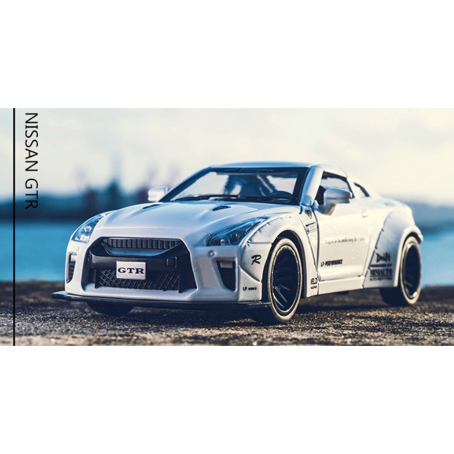 「車苑模型」建元 1:32 Nissan GTR GT-R  R34 聲光迴力玩具