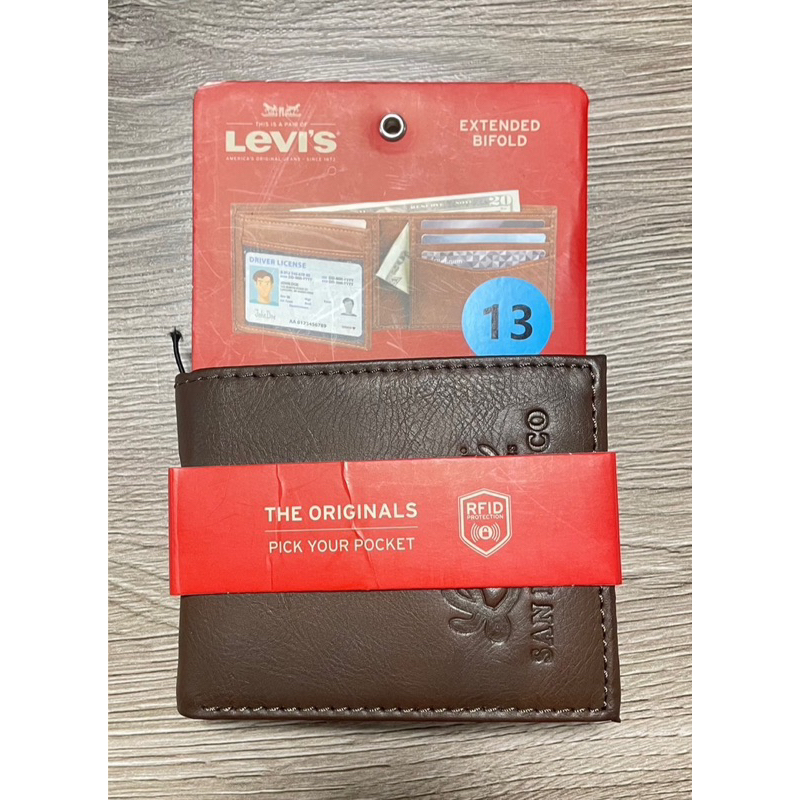 【LEVIS】Levis LOGO皮夾