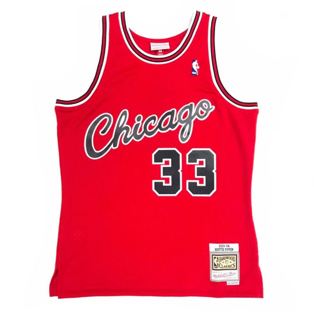 NBA M&amp;N G2二代 Swingman復古球衣 公牛隊 03-04 #33 Scottie Pippen 紅色