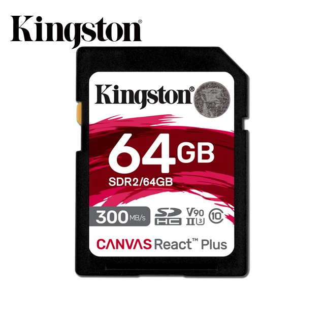 Kingston 金士頓 SDR2 Canvas React Plus SD 記憶卡 64GB 128GB 256GB