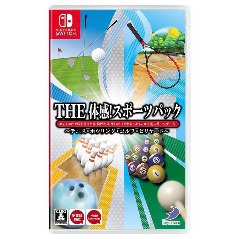 【Jy】Switch 任天堂 NS The 體感運動 組合包 網球 保齡球 高爾夫 撞球 4款遊戲 日版 部分中文