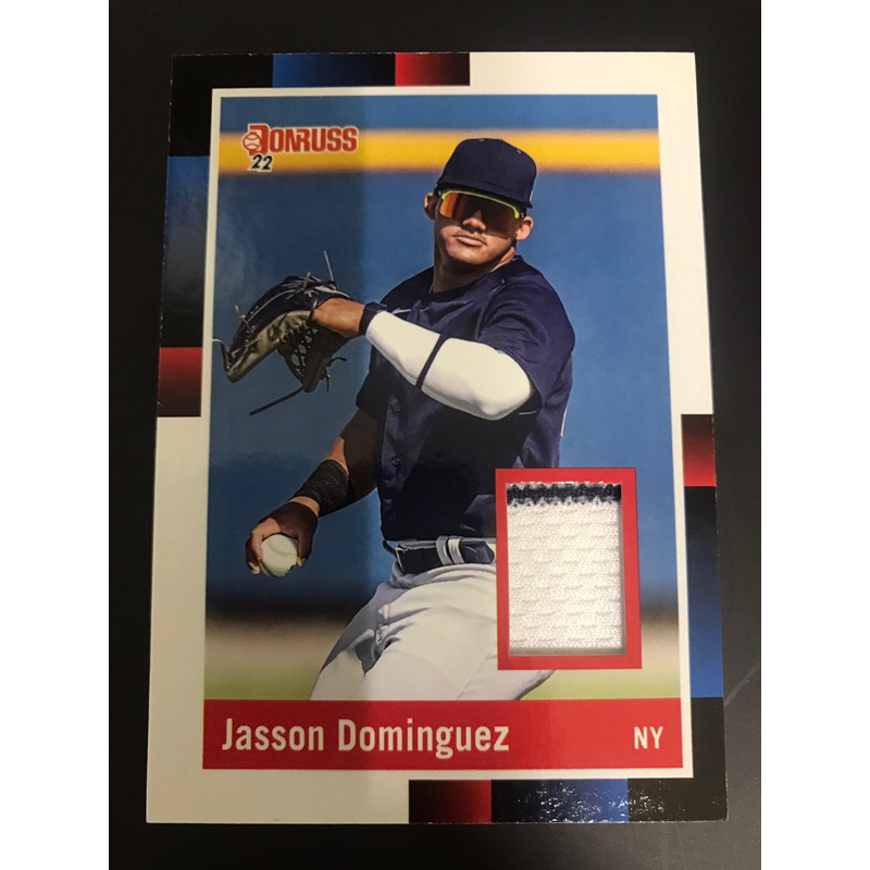 MLB Jasson Dominguez donruss 球衣卡 紐約洋基大物強打 二手 請看描述