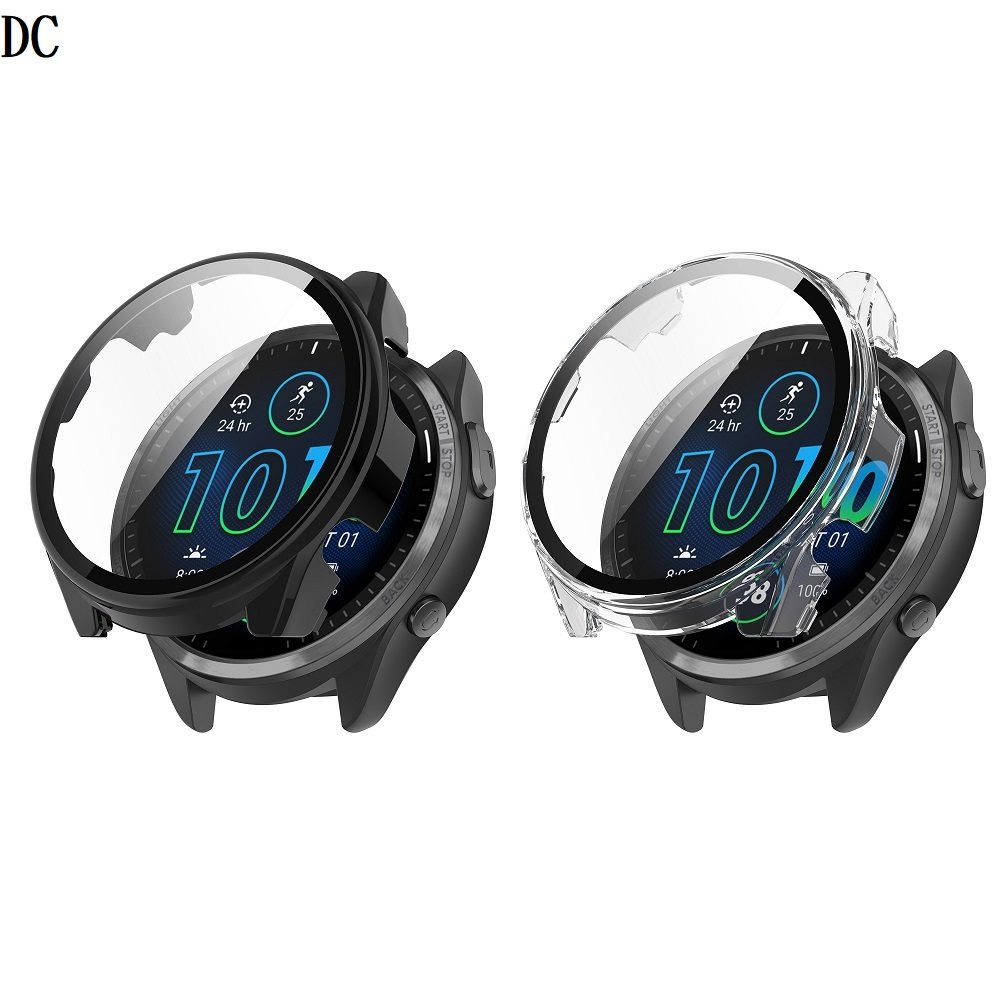 DC【PC+鋼化玻璃一體錶殼】Garmin Forerunner 965 全包 手錶 保護殼 硬殼