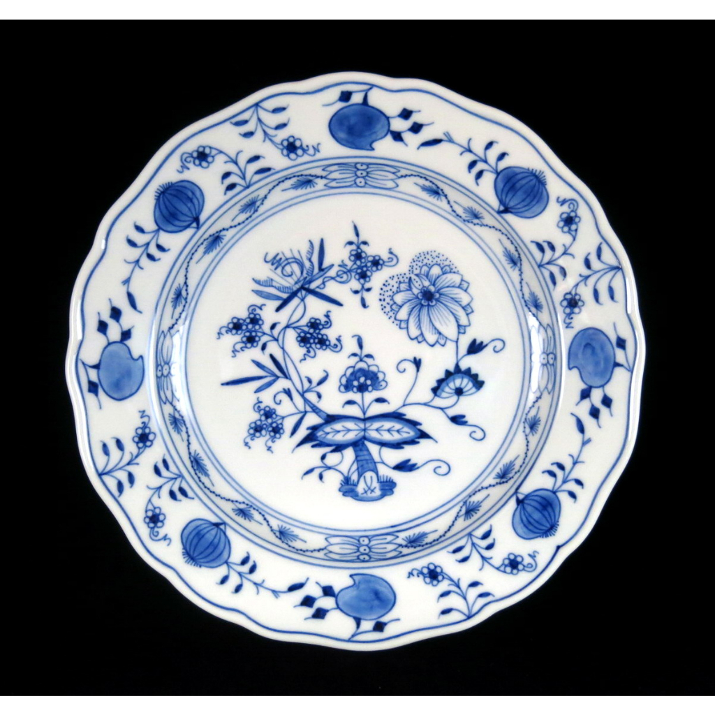 德國麥森Meissen 手繪藍洋蔥系列瓷盤-N