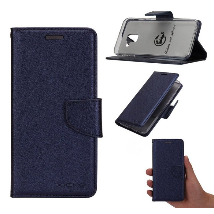 插卡皮套 手機套 手機保護套 手機保護殼 XIEKE Redmi 12C 月詩蠶絲紋皮套 側邊多卡夾設計